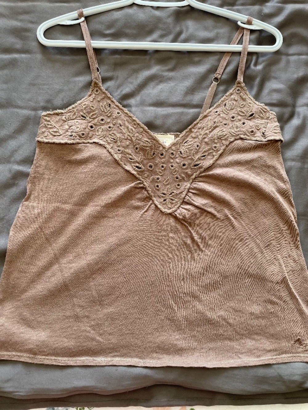 Abercrombie & Fitch Brown Cropped Cami